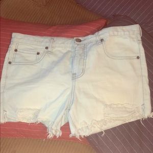 Free People jean shorts